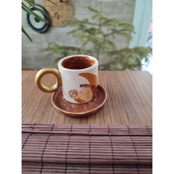 Seramik e yapımı orjinal fincan