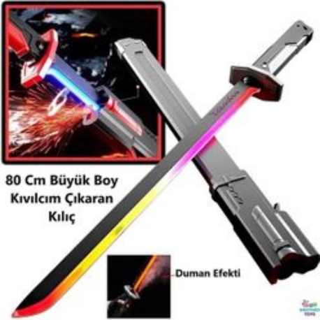 Kıvılcım atan 80 cm şarjlı kılıç...