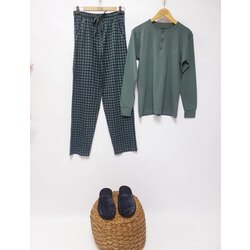 Erkek Yeşil Pijama Takımı