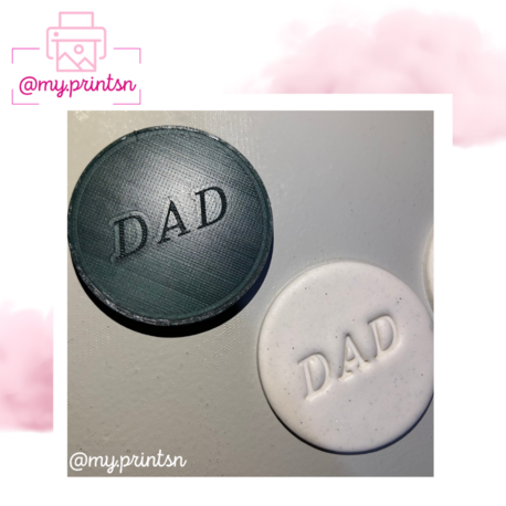 Dad Yazılı Kurabiye Kalıbı