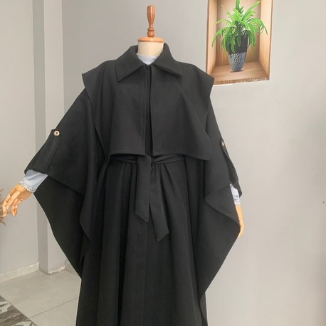 Kaşe Kumaş Kışlık Panço