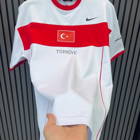 Beyaz Türkiye FIFA WORLD CUP T-shirt 