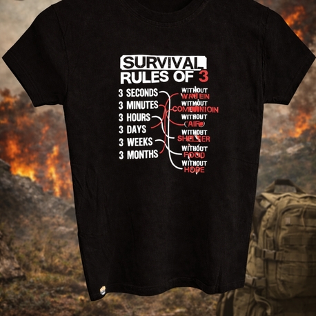 Survival Rules of 3 T-Shirt 