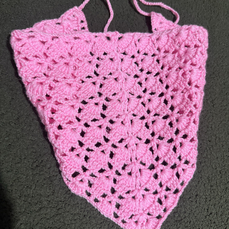 Pembe Saç Bandana 
