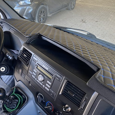 FORD TRANSİT 2007/2012 model arası SİYAH, MAVİ Püskülsüz Torpido ÖRTÜSÜ