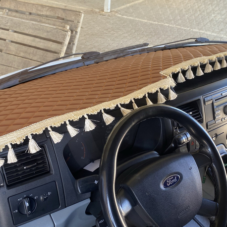 FORD TRANSİT 2007/2012 model arası TABA, BEJ Püsküllü Torpido ÖRTÜSÜ