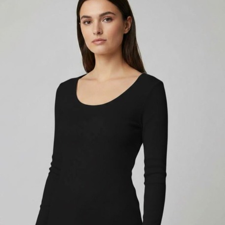 Kadın Basic Uzun Kollu T-Shirt 