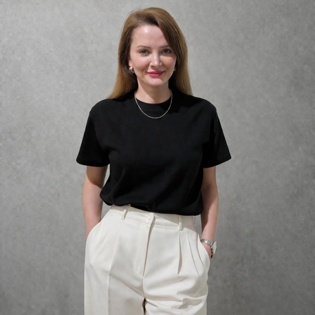 Premium Siyah Basic T-Shirt