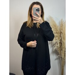 Siyah taş detaylı hırka modelimiz