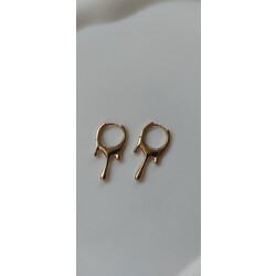 Pinterest taşlı minimal küpe 
