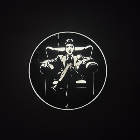 Tony Montana Scarface Tasarım LED Dekoratif Lamba