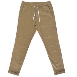 Jogger Pantolon Bej Düz Paça