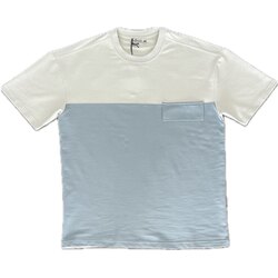 Çift Renk T-Shirt Açık Mavi/Beyaz