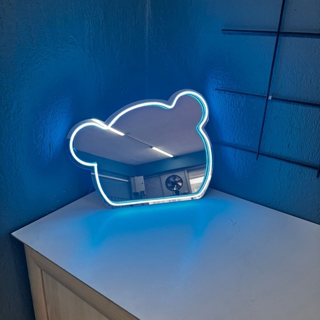 Neon Işıklı Ayıcık Ayna