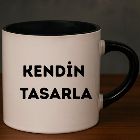 Siyah Nescafe Fincanı