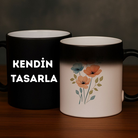 Siyah Parlak Sihirli Kupa