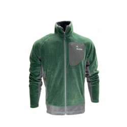 Polar Yeşıl Standart Fit Tam Fermuarlı 3 Cepli Outdoor Dik Yaka Sweatshirt 