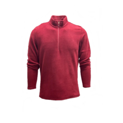 Polar Sweatshirt BORDO Yarım Fermar Fit Bato Yaka Anti-pilling Tüylenme Yapmayan Soğuk Geçirmez