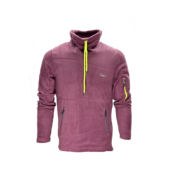 Polar Pembe Yüksek Yakalı 3 Cep Fermuarlı Outdoor Slim Fit Kışlık Sweat 