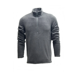 Polar Füme Günlük Rahat Yarım Fermuarlı Dik Yaka Tüylenme Yapmayan Outdoor Polar Sweatshirt