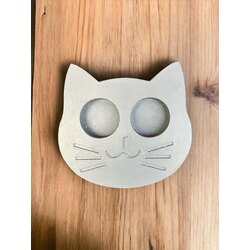 Koyu gri (füme) tealight mumluk 