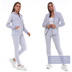 Nolihoo® Buz Mavisi Kadın Yumuşak Kadife Eşofman Takımı 2 Parça