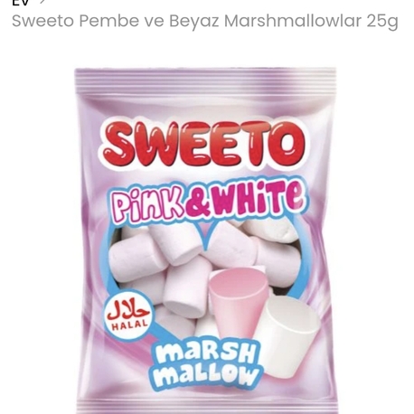SWEETO PİNK&WHİTE MARSHMALLOW 30 GR