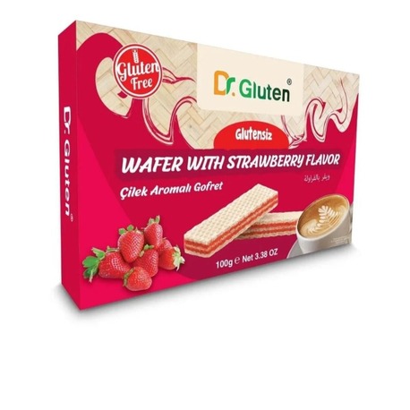 DR.GLUTEN ÇİLEKLİ GOFRET 100 GR