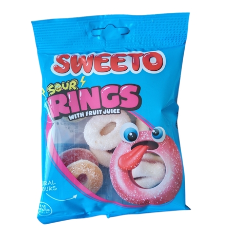 SWEETO SOUR RİNGS JELİBON 80 GR