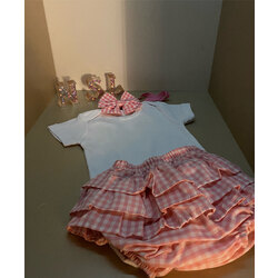 pembe firfirli short&body
