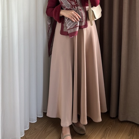 Bej kloş etek