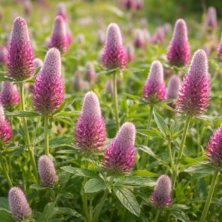 KONİK PEMBE YONCA / Trifolium rubens / *Türkiye Bitkisi