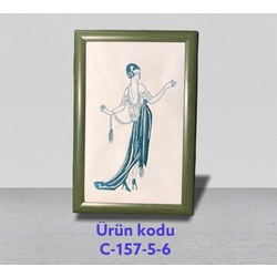 C-157-5-6 KADIN FİGÜRLÜ TABLO 