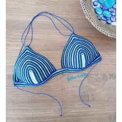 Örgü Bikini Üstü - Renkli