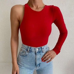 Tek Omuz Bodysuit