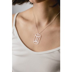 İKİZLER BURCU 925 AYAR GÜMÜŞ KOLYE