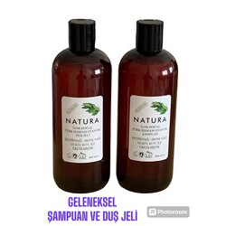 GELENEKSEL TÜRK HAMAM BEYAZ SABUN KOKULU ŞAMPUAN VE DUŞ JELİ 400+400 ml