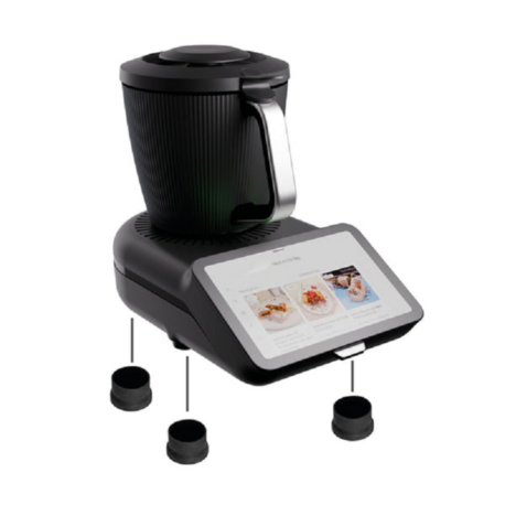 Wundermix Thermomix TM7 için 3'lü silikon ayak seti Mutfak Robotu