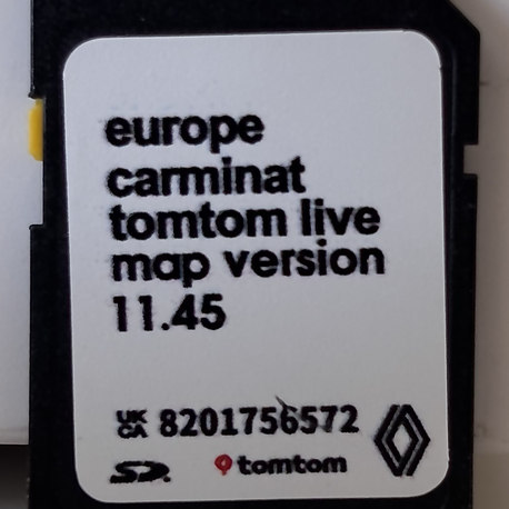 2025 Güncel Renault Navigasyon Sd Kart (Tom Tom Live 11.45) 