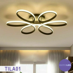 TILA01-01 | Papatya Motifli LED Avize | Ø60 cm