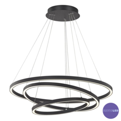 CIRCULAR04-01 | 2'li Dairesel Sarkıt LED Aydınlatma | Ø35 + Ø55 cm | SLIM Profil