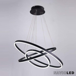 CIRCULAR04-02 | 3'lü Dairesel Sarkıt LED Aydınlatma | Ø35 + Ø55 + Ø75 cm | SLIM Profil