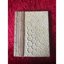 El Yapımı Saa Kağıdı Defter - Bal Peteği 