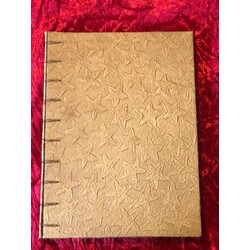 El Yapımı Saa Kağıdı Defter - Yıldızlar