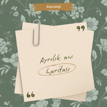 Ayrılık anı haritası