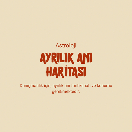 Ayrılık anı haritası