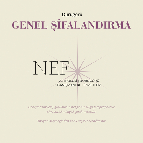 Durugörü | Tek Seans Genel Şifalandırma