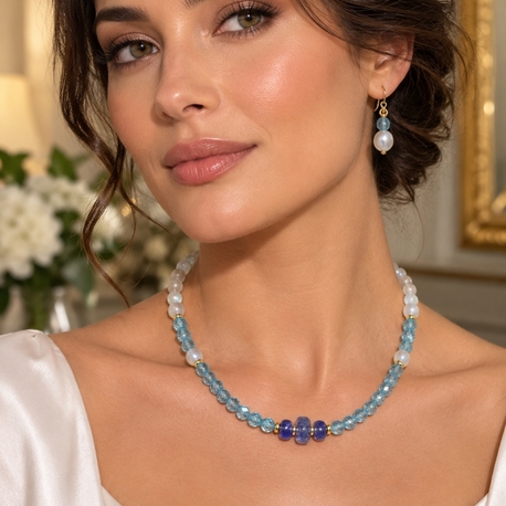 TANZANİT & TOPAZ & AYTAŞI KOLYE VE KÜPESİ