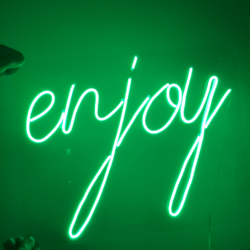 enjoy - Neon Işıklı Pleksi Tabela