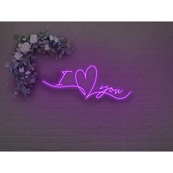 NEON İ LOVE YOU YAZI